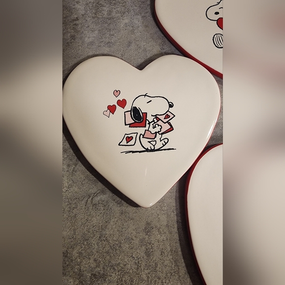 Snoopy By Rae Dunn Heart Coasters - Picture 2 of 10